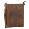 "Dahlia" Leren Schoudertas voor Dames Medium-Grote Crossbody Tas