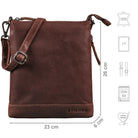 Leder Damen Handtasche klein braun