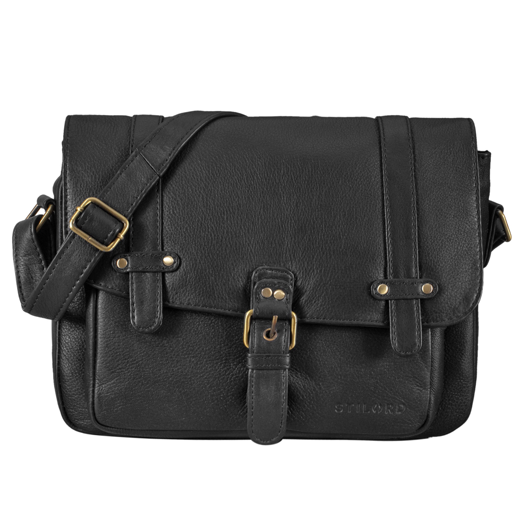 Damen Schultertasche Leder Vintage