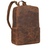"Xander" Stijl Bewuste Rugzak met Laptopvak 15.6 Inch Leer