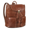 "Sidney" Leren rugzak vintage