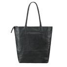 XXL Shopper Damen Leder schwarz