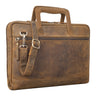 "Pierce" Laptoptas Leer met Handvat