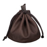 "Mikkel" lederen tas grote vintage munttas XL