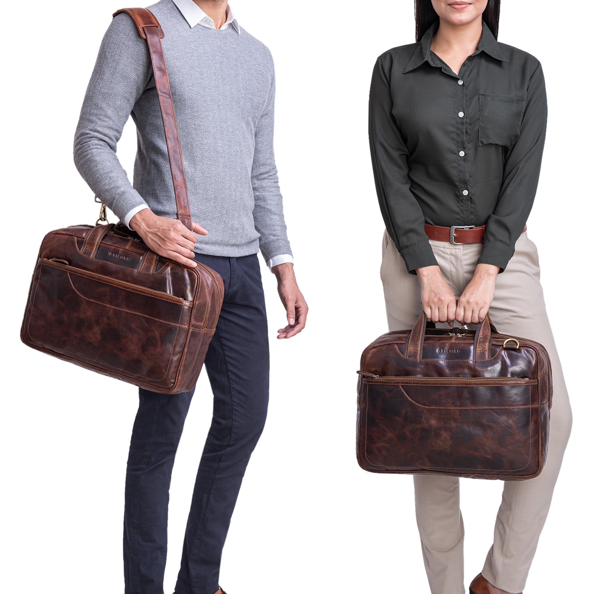Ledertasche- Trolley Halter
