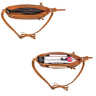Kleine Ausgehtasche Clutch Damen Leder