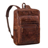 "Gilbert" Grote Leren Rugtas Mannen & Vrouwen voor Laptop 15 - 16 Inch
