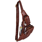 Vintage Brusttasche Leder
