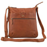 "Lina" Elegante vintage dames schoudertas leer