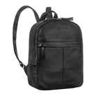Kleiner damen lederrucksack schwarz