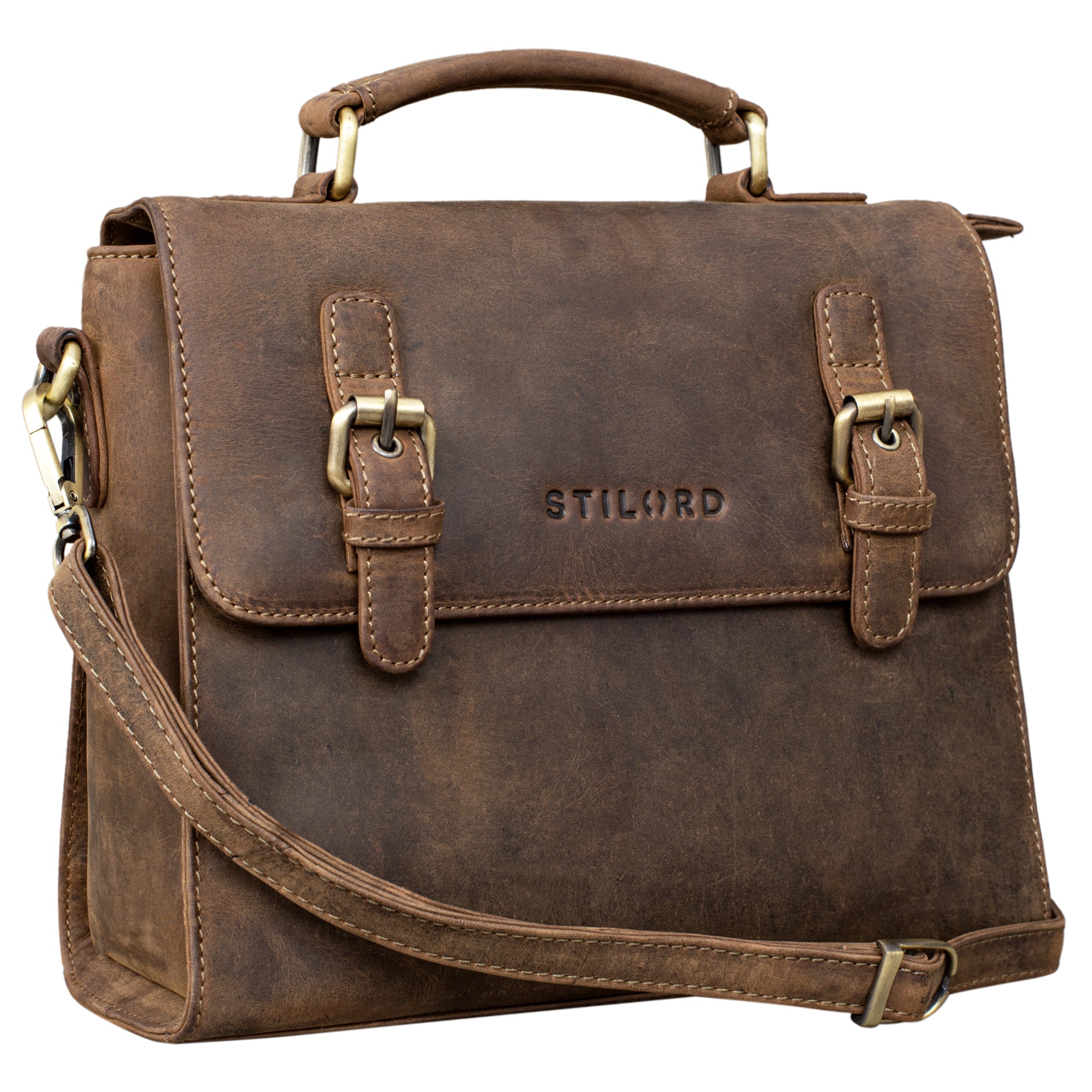 Schultertasche klein Leder vintage