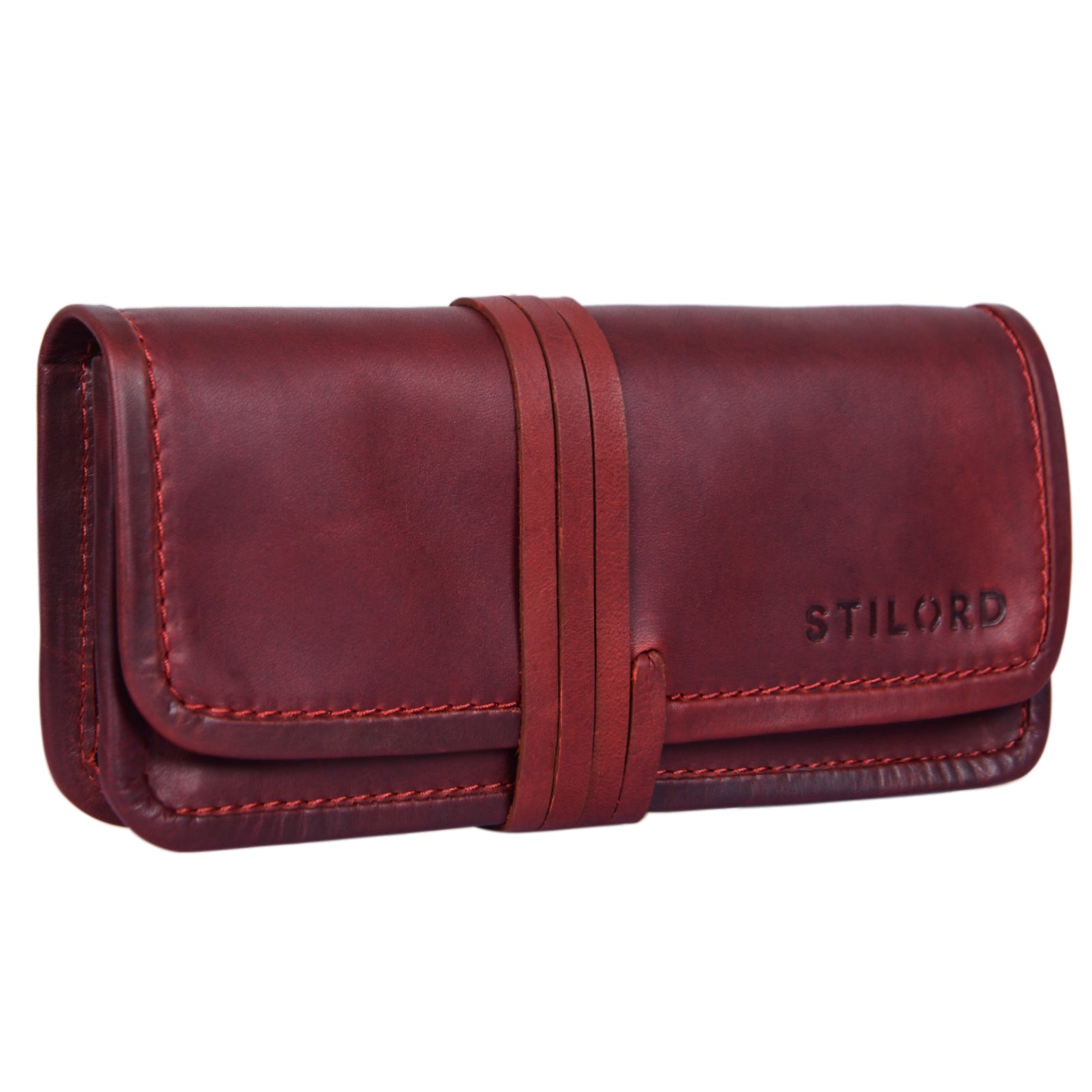 Federmappe Vintage Leder rot