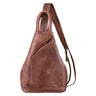 "Lyanna" Leren Sling Bag Dames 2-in-1 Crossbody Rugzak En Handtas