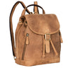 "Allison" Leren Dames Rugzak Klein Vintage Citytas Moderne Rugtas