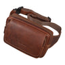 "Boston" gordeltas leder vintage