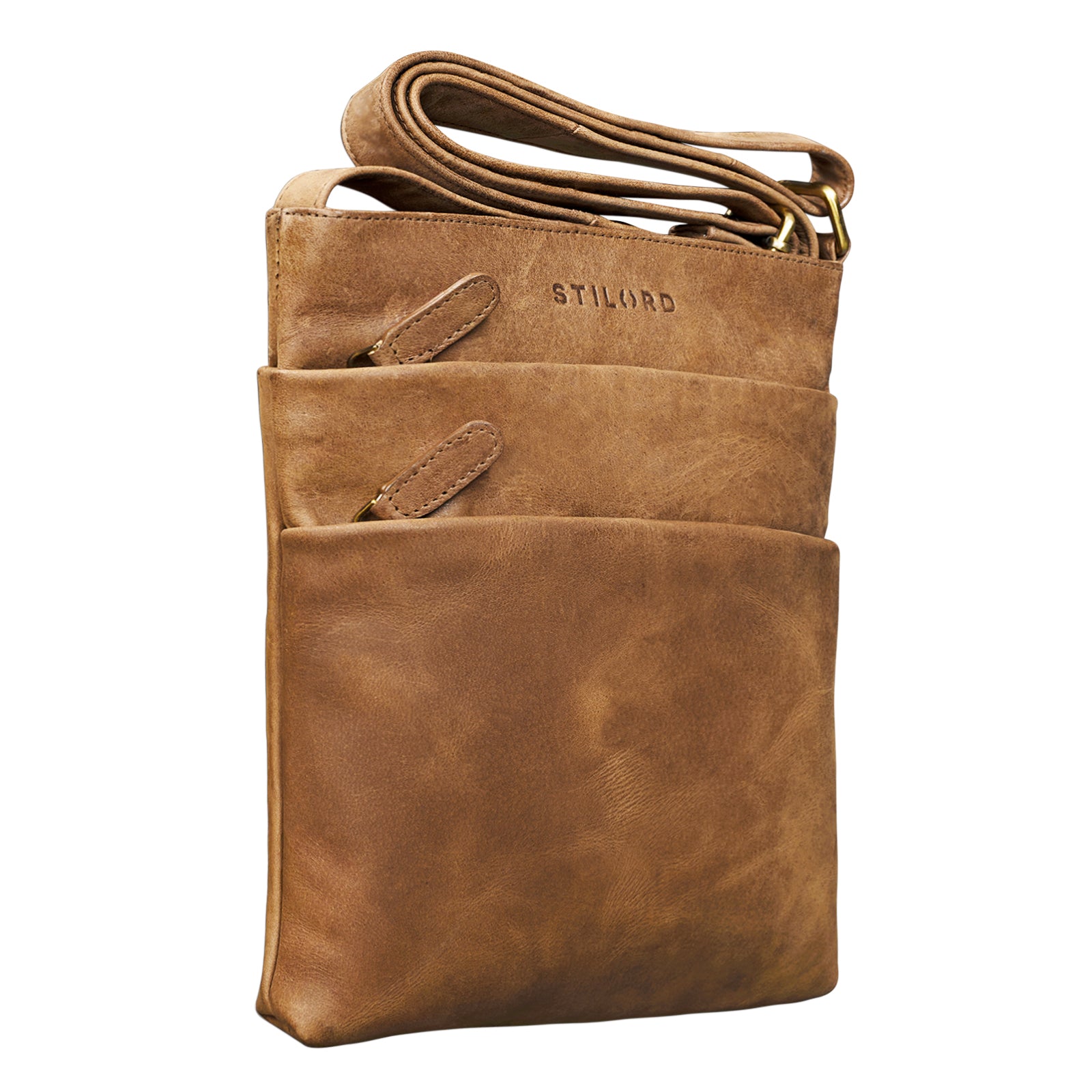 Schultertasche braun Vintage
