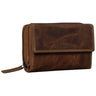"Thea" Grote Leren Dames Portemonnee RFID Vintage Portefeuille Vrouw
