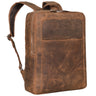 "Lion" Ruime Laptop Rugzak 15,6 inch Leer
