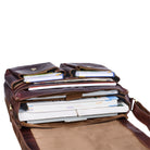 Vintage Ledertasche Arbeit braun