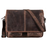 "Curtis" 15 inch boodschappentas leer