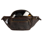 XL Leder Vintage Gürteltasche