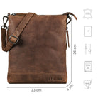 Leder Handtasche Damen klein braun