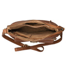 Vintage Damen Lederhandtasche braun