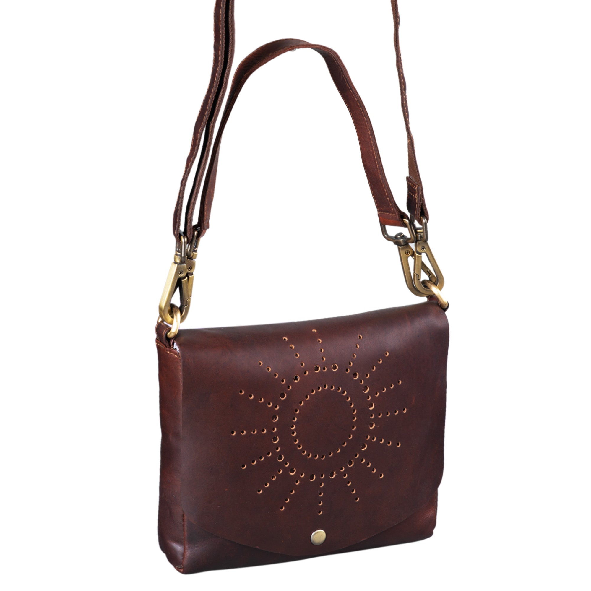 Lederhandtasche Vintage klein