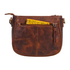 Damen Schultertasche Leder braun