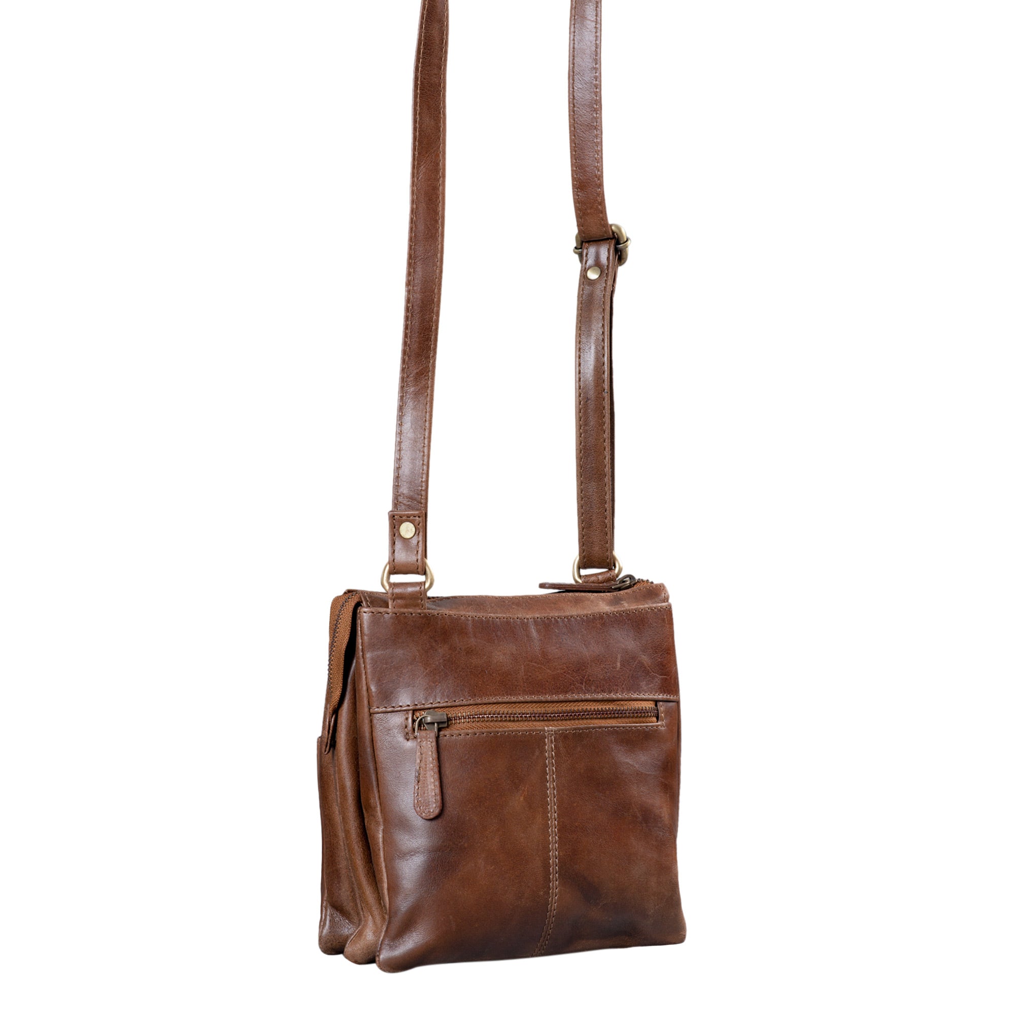 Lederhandtasche Herren braun