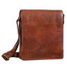 "Lars" vintage schoudertas leer