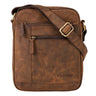 "Diego" vintage herenkoffer leer klein