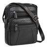 "Omar" Kleine Leren Schoudertas voor Heren Tablet Tas tot 8,4 Inch