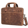“Oslo” Laptoptas 15,6 - 18 inch Heren Leer Twee Laptop Compartimenten