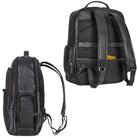 Herren Lederrucksack schwarz Retro