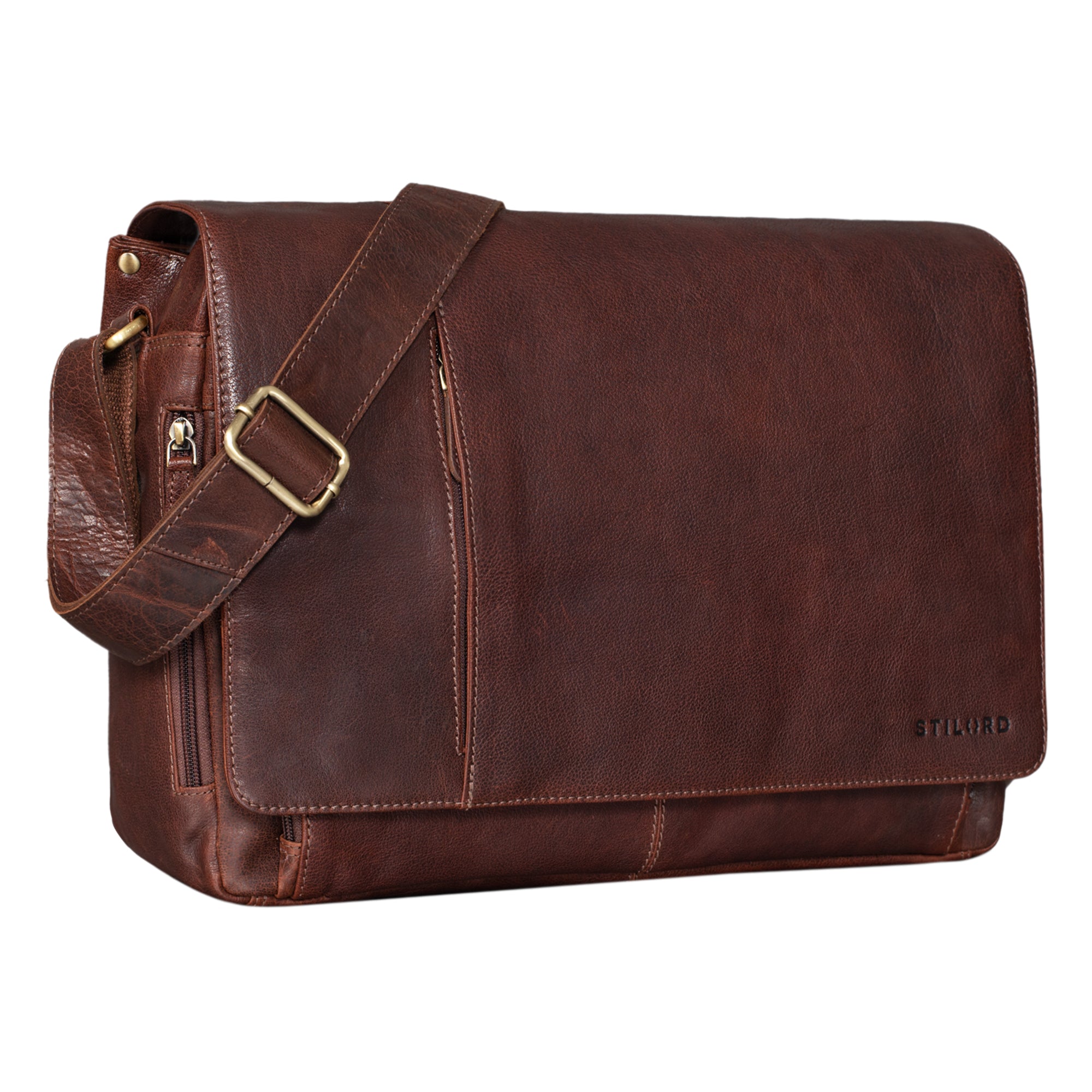 Echtleder Schultertasche XL