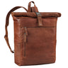 "Lutz" Grote Rugzak Rolltop Leer