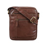 "Diego" vintage herenkoffer leer klein