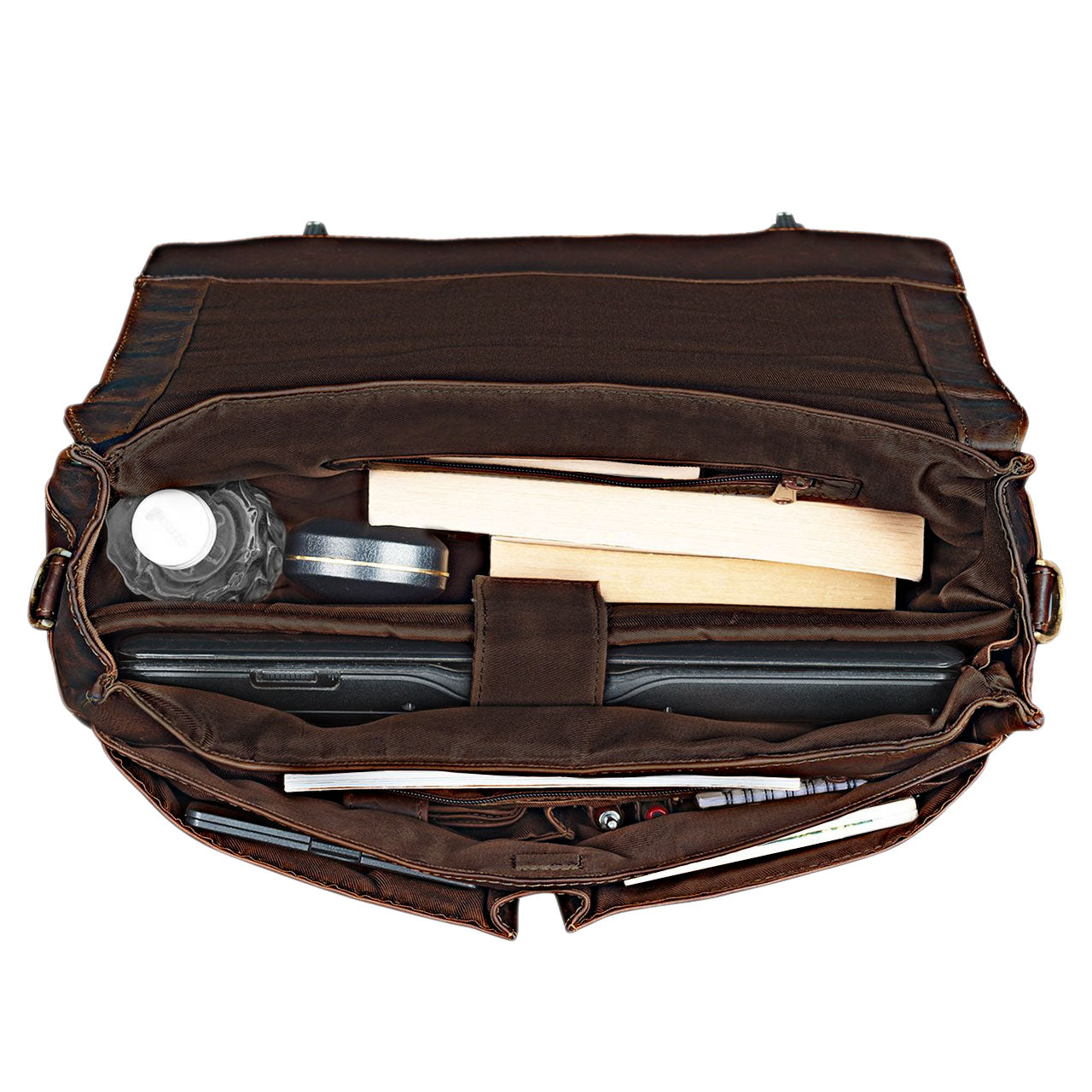 Businesstasche Herren braun Leder