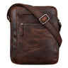 "Bruce" vintage herenkoffer lederen tas...