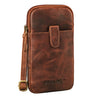 "Amara" Crossbody Borsttas Leer