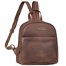 "Elonora" Vintage Leren Rugzak Tas 2 in 1 Dames