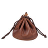"Mikkel" lederen tas grote vintage munttas XL