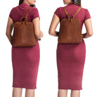 Brauner businessrucksack Damen