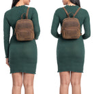 Lederrucksack klein Damen