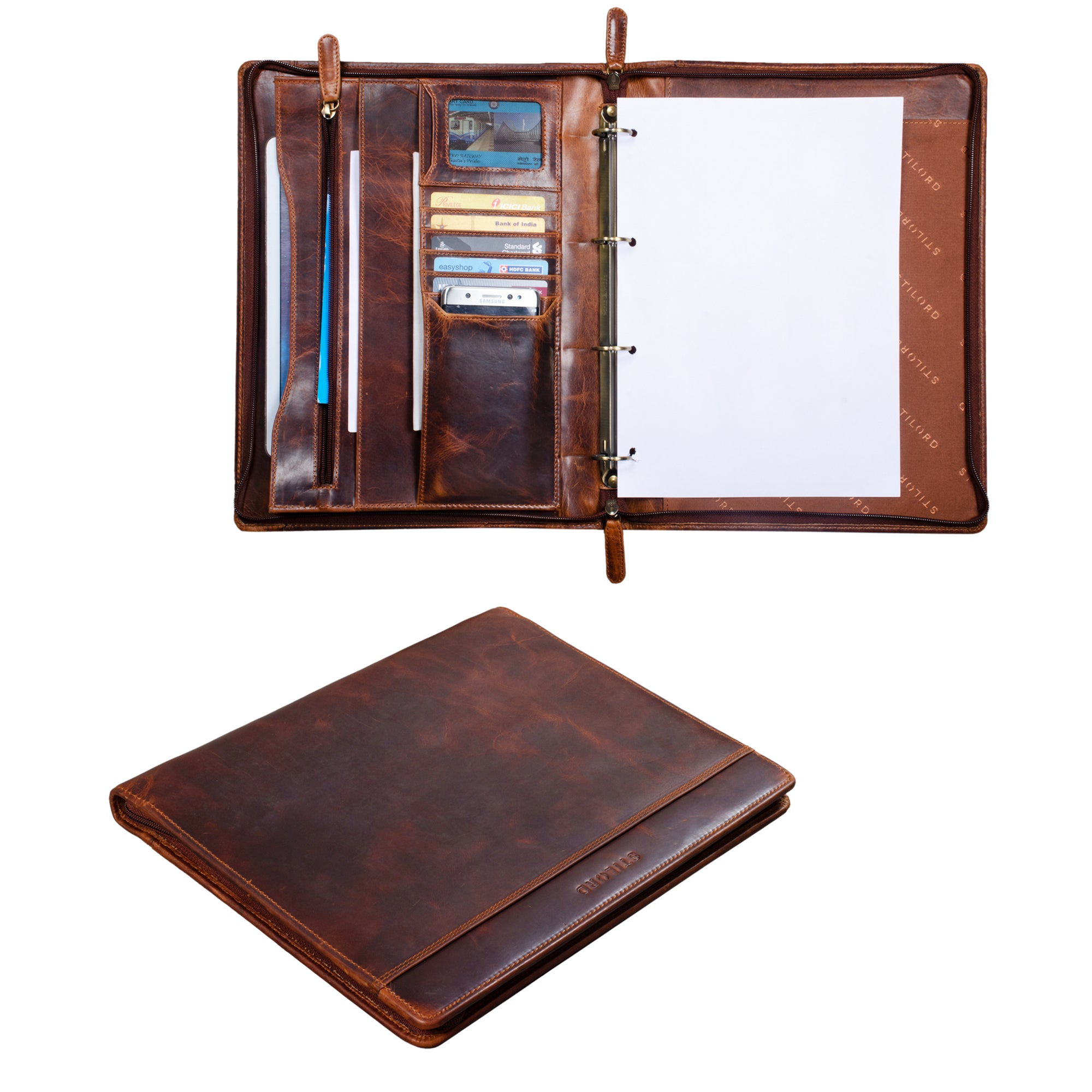 Leder Konferenzmappe 13,3 Zoll MacBooktasche