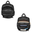 Leder Laptoprucksack 14 Zoll schwarz