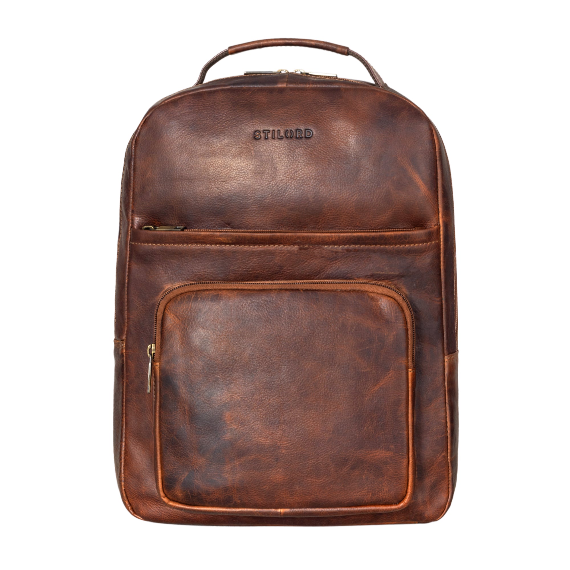 16 Zoll Leder Laptop Rucksack