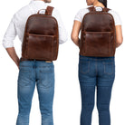 Lederrucksack Laptop Herren