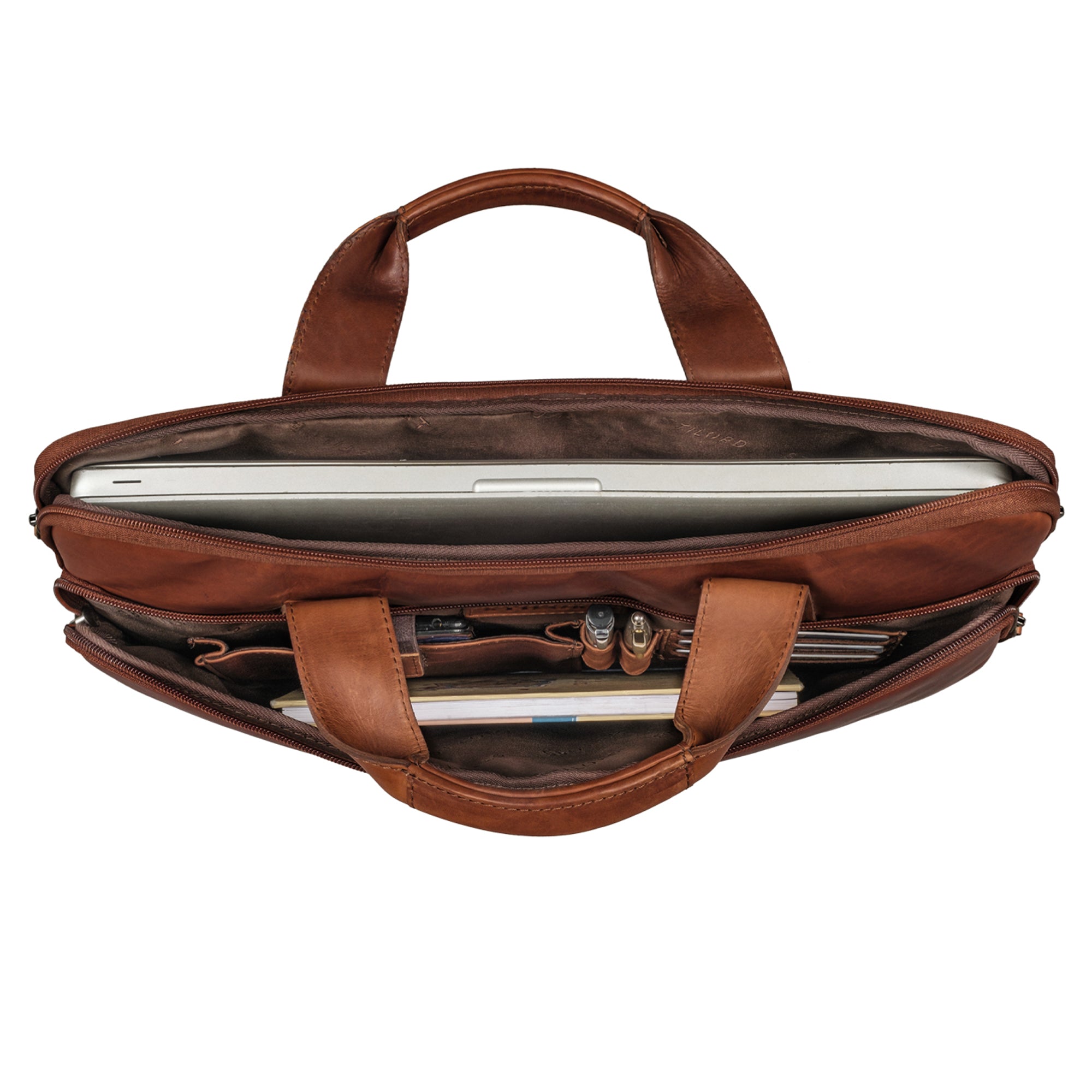 Laptop Hülle 15,6 Zoll Leder cognac